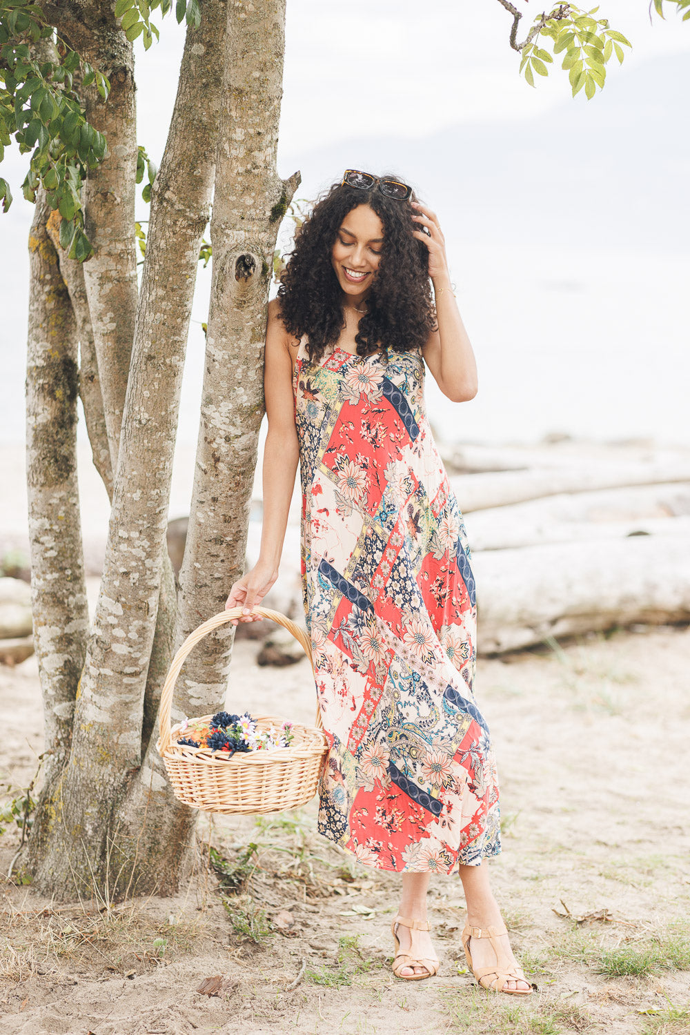 Patchwork Maxi dress PD-20580