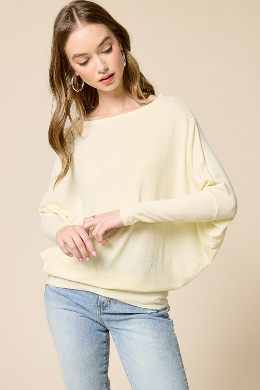 Janice in lemon is our signature crepe hacci dolman