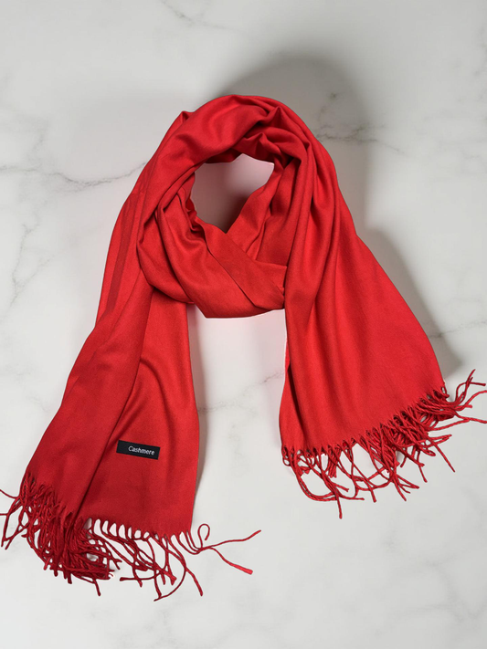 Cashmere Red Scarf